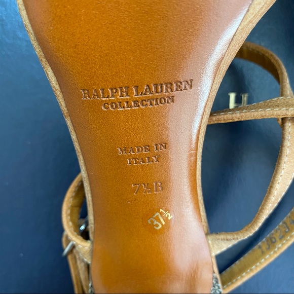 Ralph Lauren Designer Chain Heels 7.5 - Picture 11 of 12